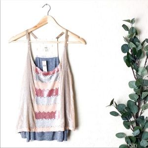 NWT Tiny Anthro Sequins Tank Small